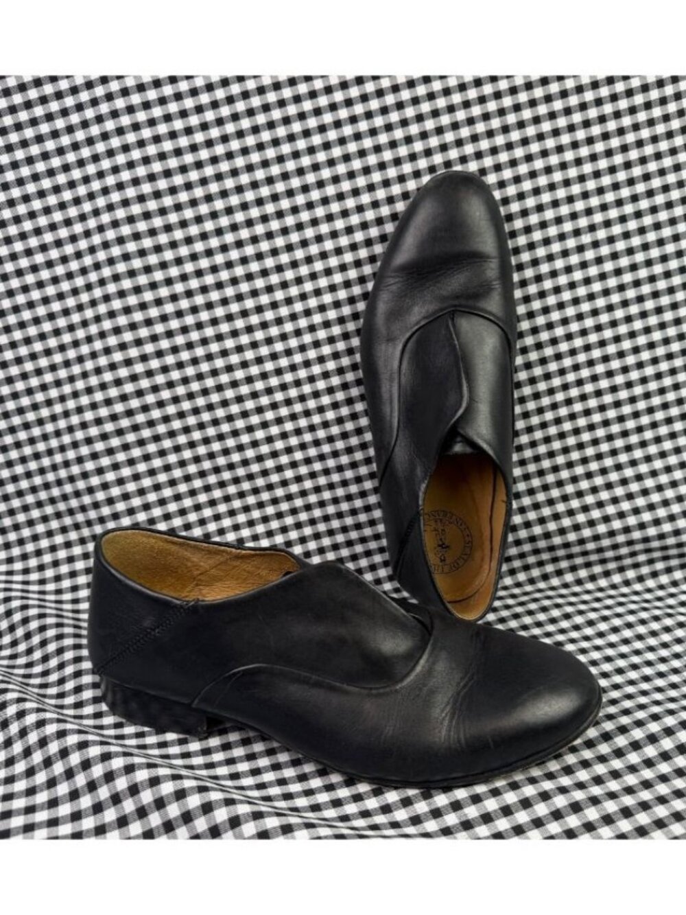Sutro San Francisco Black Leather Slip On Loafer Oxford Shoes Women’s 7